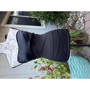 Vintage 00's Y2K Victoria's Secret Lil Black Dress Shapewear Spanx Underwire 34B